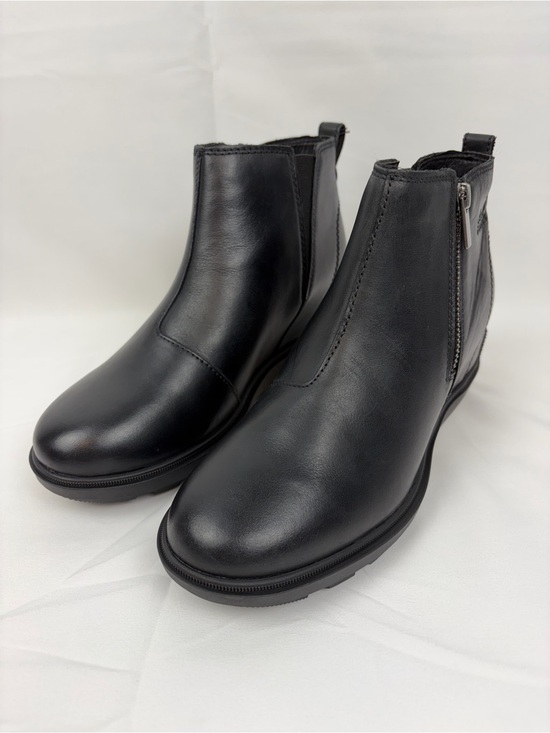 *NEW* Sorel Evie II Waterproof Black Leather Ankle Boots Women’s 7
